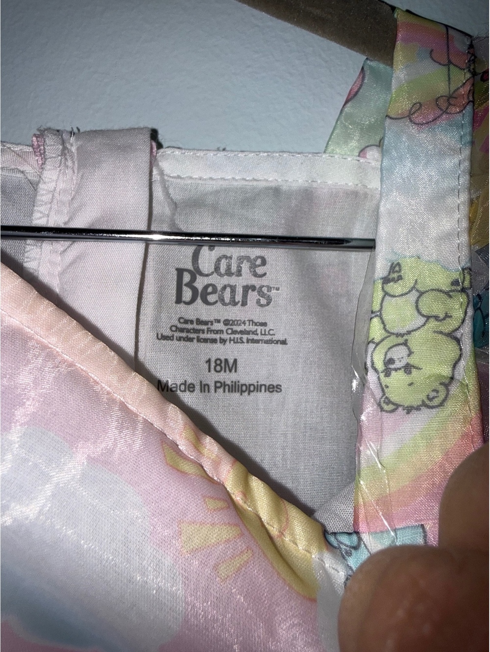 Care Bears Party Dress Size 18M with Rainbow and Character Print - Picture 3 of 5